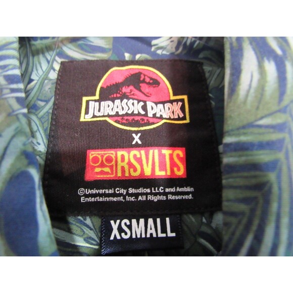 RSVLTS Jurassic Park Clever Girl Kunuflex Short Sleeve Button Down Shirt XS NWT - Picture 8 of 8